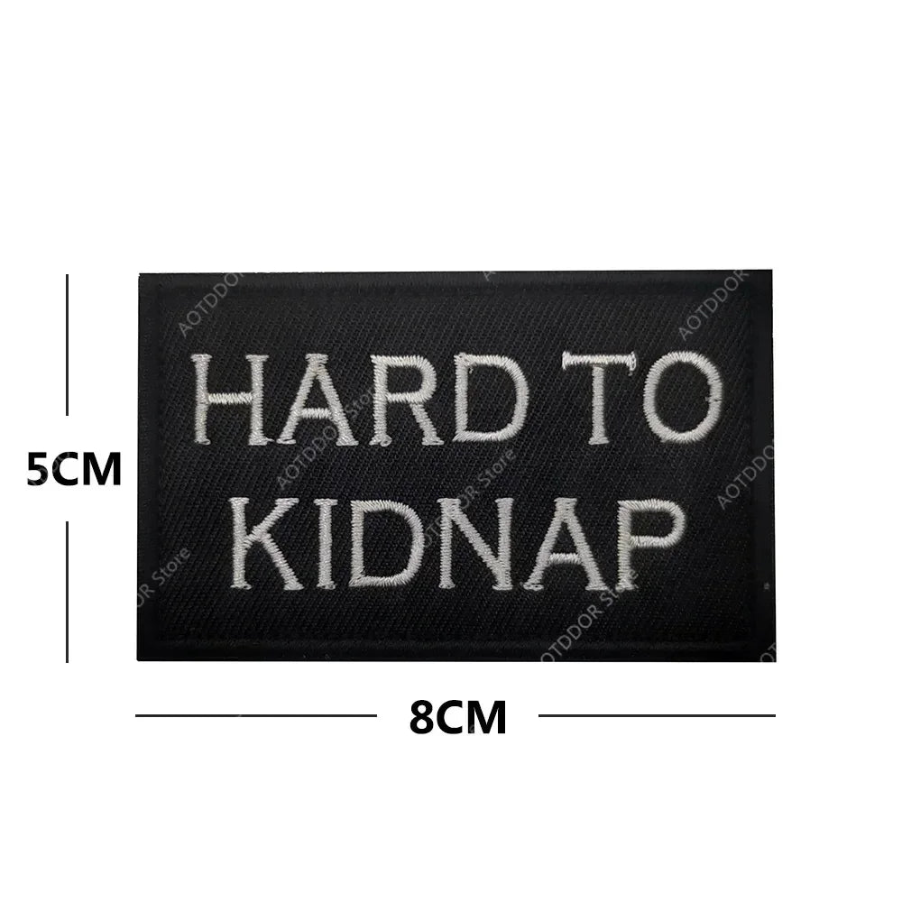 English inspirational quotes Embroidery Cloth Hook&Loop Patches Backpack Tactical Morale Badge Applique For Jacket Jeans bag