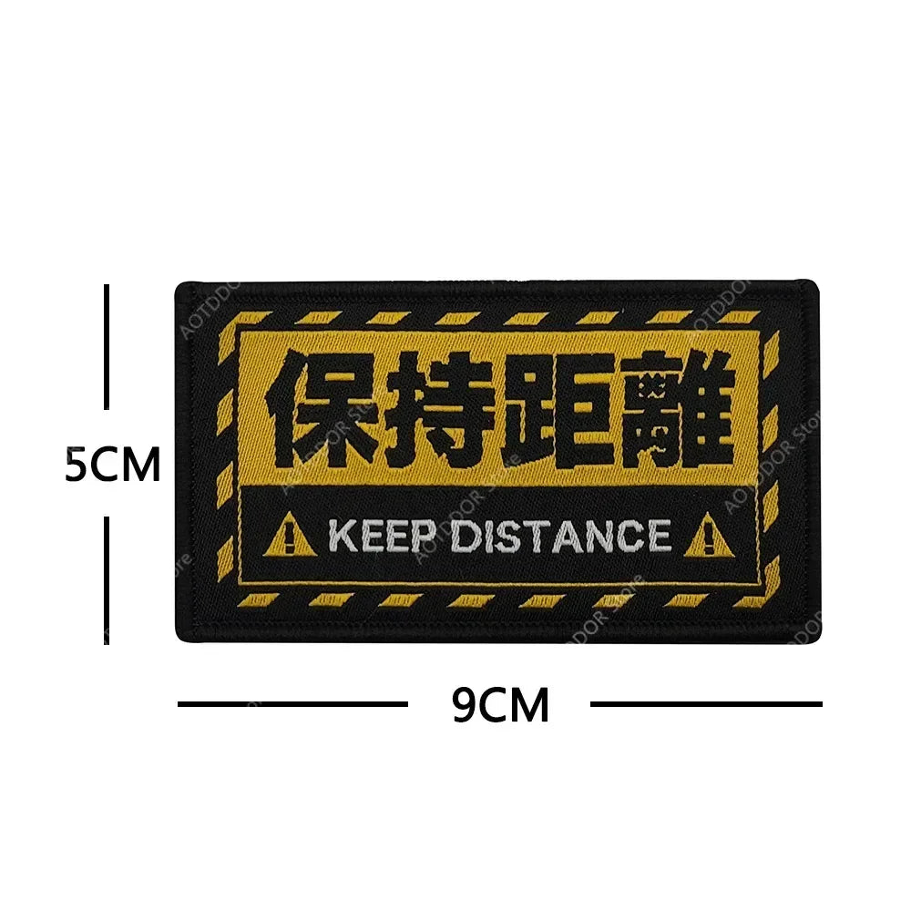 English inspirational quotes Embroidery Cloth Hook&Loop Patches Backpack Tactical Morale Badge Applique For Jacket Jeans bag