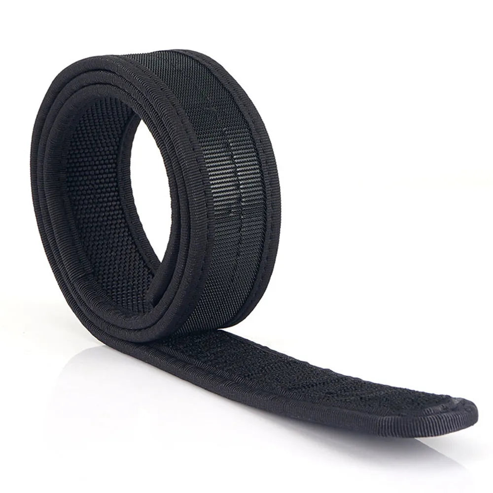 Tactics Buckleless Inner Liner Belt 1.5 Inch Nylon Loop Liner Inner Loopback Belt For Hunting Outer Belt  Tactical Inner Belt