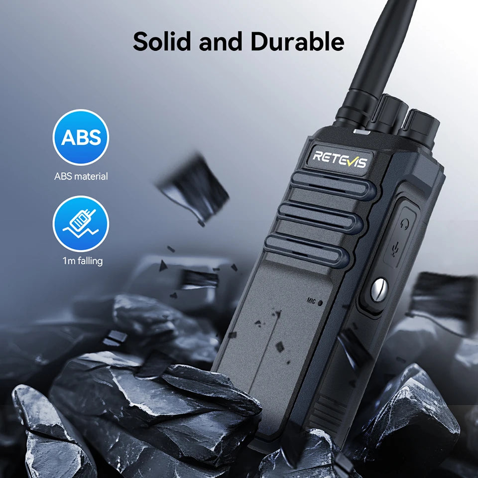 Retevis RT86A Walkie Talkie Radio Heavy Duty Walkie-talkie Communication Long Range 2 pcs Radio Communicator Intercom Long Reach