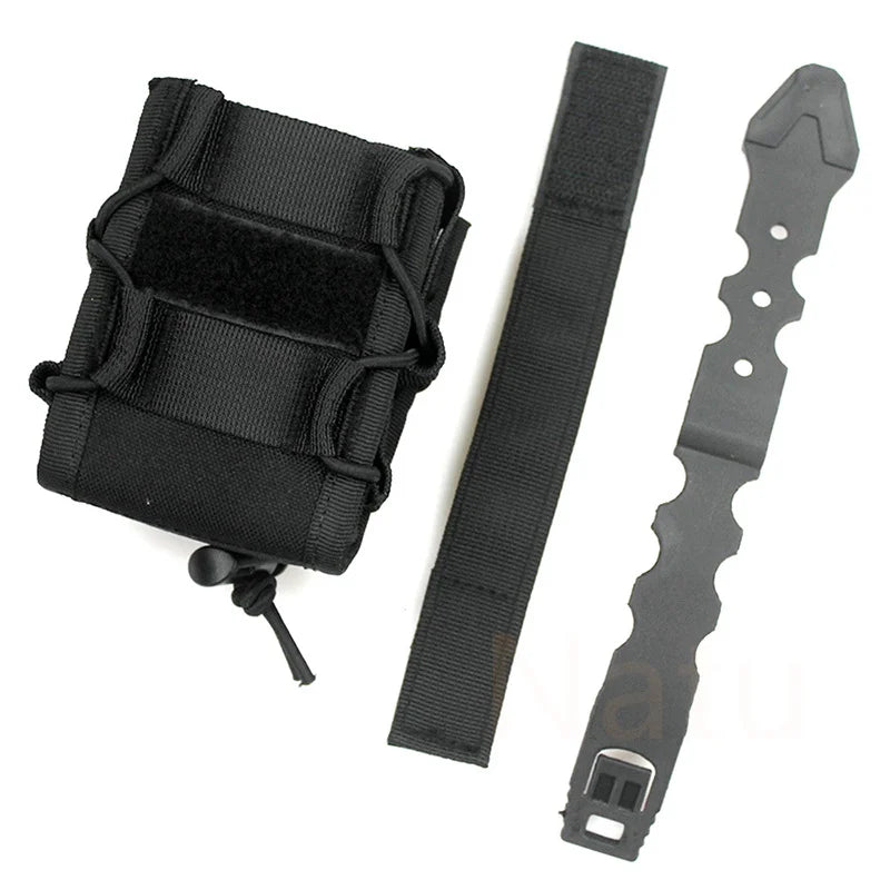 Tactical Molle Handcuff Holster Pouch for Duty Belt Case Fit Asp Hinged /Chain/ Folding Rigid Handcuff Holder Police Accessories
