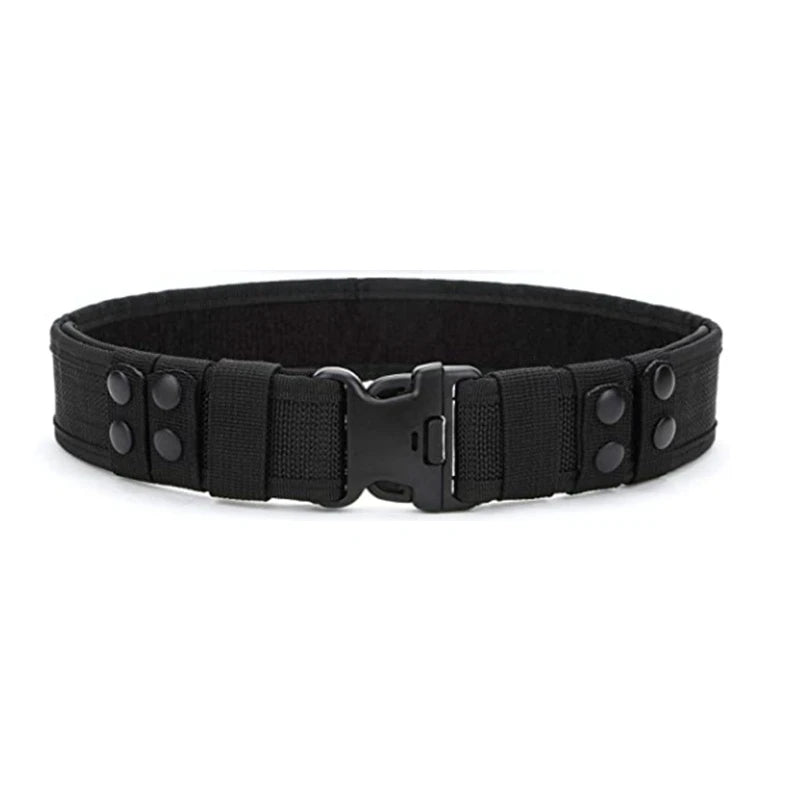 Tactical Men Belt Outdoor Hunting Sports Camping Belt Airsoft Waistband Army Style Combat Belt Quick Release with Belt Clips
