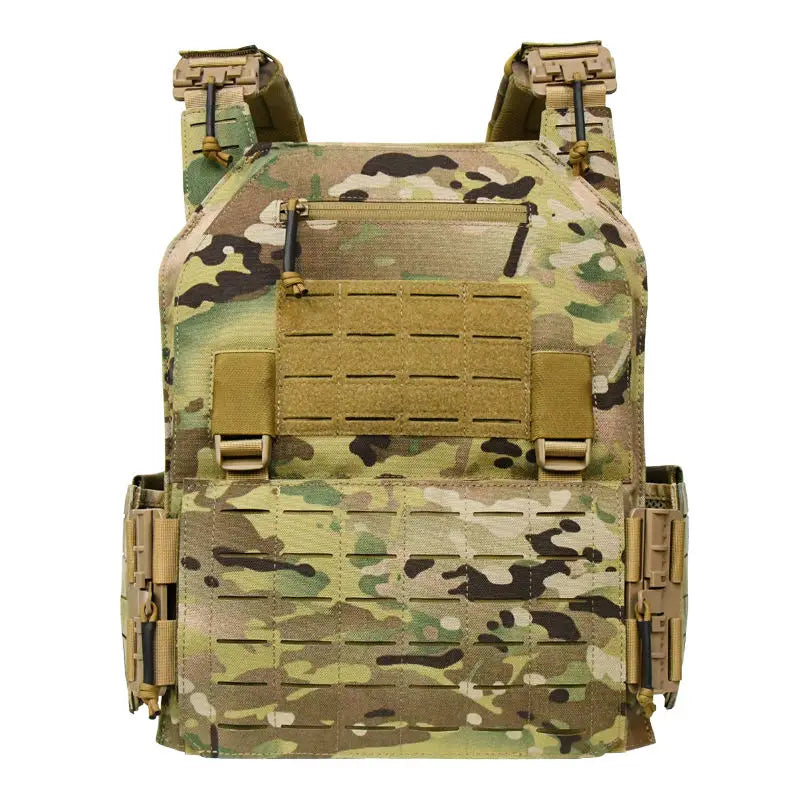 Nylon Large Size Multicam Chaleco Tactico,28x35cm Plate Carrier,Ranger Green,Tactical Vest for SAPI 11*14 Inch Plate