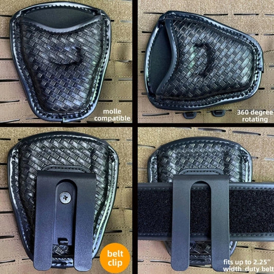 360degree Rotate Handcuff Holder Polices Shackles Tactically Handcuff Case Holder Belt Loop Pocket Accessories 69HD