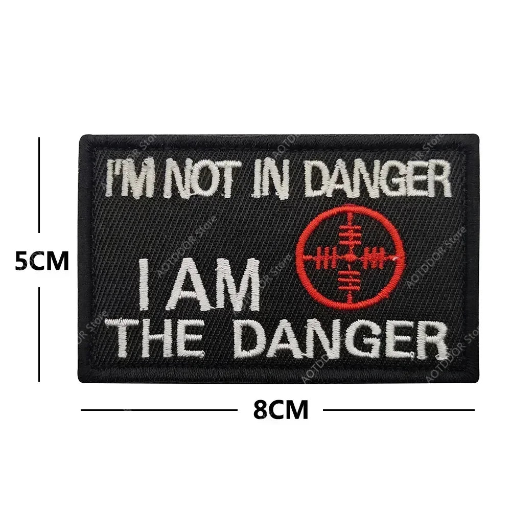 English inspirational quotes Embroidery Cloth Hook&Loop Patches Backpack Tactical Morale Badge Applique For Jacket Jeans bag