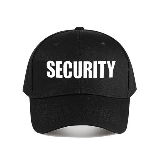 Adjustable "SECURITY" Print Baseball Cap - Lightweight Polyester Knit, All-Season Sports Hat for Men and Women, Ideal for Golf and Casual Attire, Golf Hat