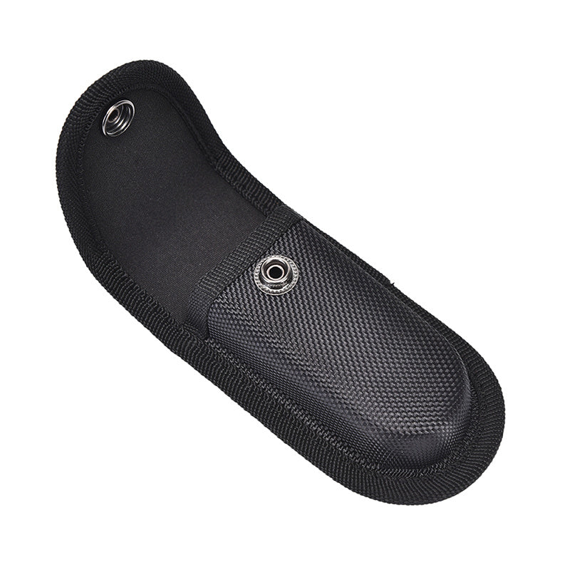 1pc Durable Nylon Folding Knife Sheath with Belt Loop - Sleek Black Pocket Carry Case & Flashlight Holder, Lightweight and Compact (5.12x2.56in)