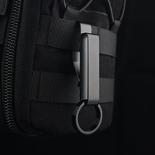 2 high-end tactical keychains with 4 detachable keychains, stainless steel tactical invisible waistband keychains, suitable for Men's workwear and police fire safety belts (1.5-2.25 inch waistbands), ideal gift choice