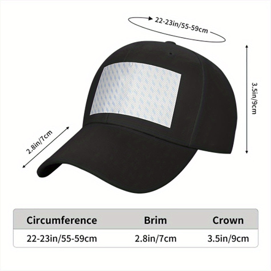 Adjustable "SECURITY" Print Baseball Cap - Lightweight Polyester Knit, All-Season Sports Hat for Men and Women, Ideal for Golf and Casual Attire, Golf Hat
