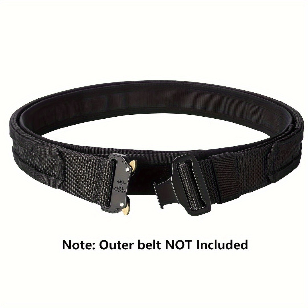 Men's Tactical Inner Belt - 1.5" Adjustable, Durable Nylon for Outdoor EDC & Work, Perfect Father's Day Gift